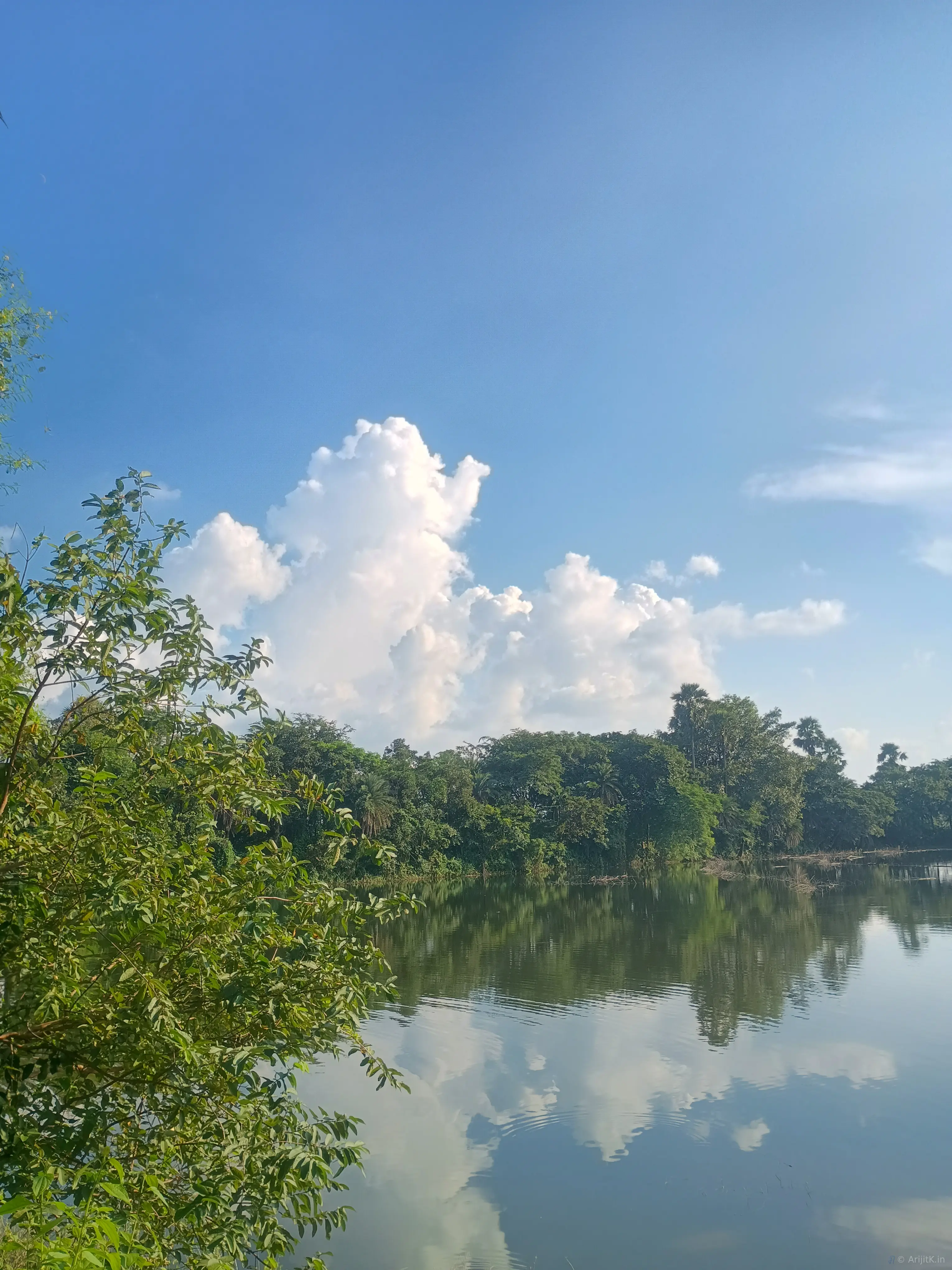 HDR photo capturing village surroundings